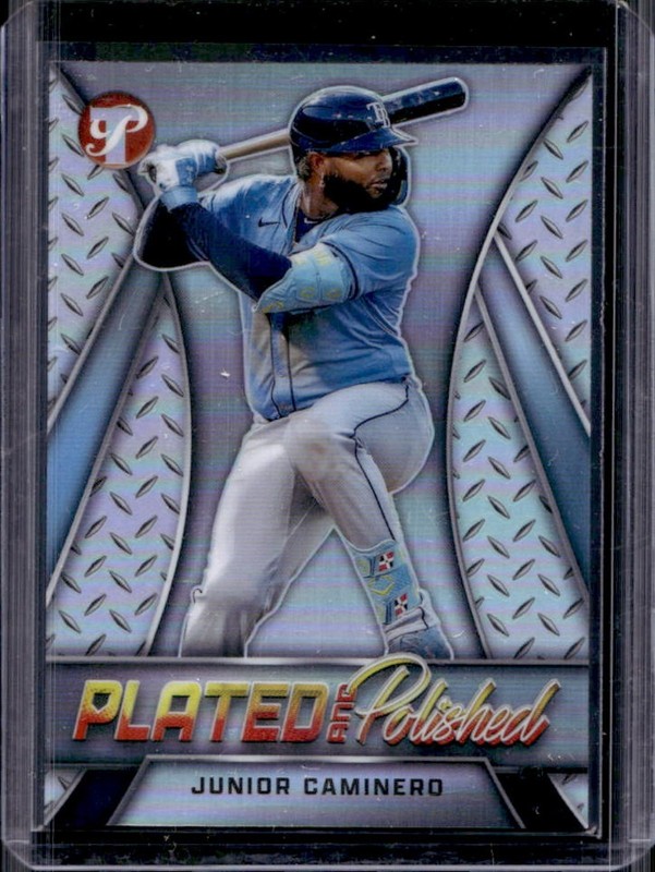 2025 Topps Pristine Junior Caminero Plated & Polished #PP-39 Rays