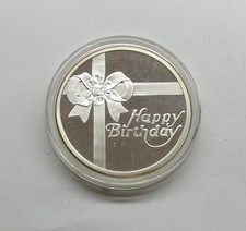 January 4, 1999 J. R. Simplot's Birthday 1 Oz .999 Silver Proof Round