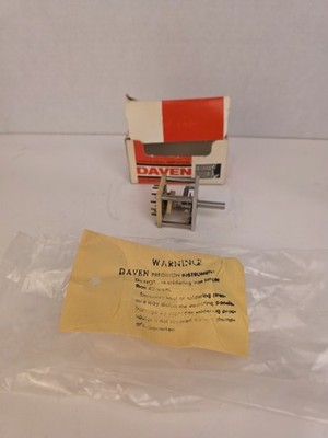 Daven 1-Pole 9-Position Rotary Switch   NOS   Precision Audio Laboratory Grade