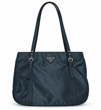 Prada Tessuto Nylon Shoulder Tote Bag B6412 Dark Navy Blue Vintage Y2K