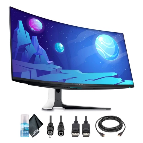 Alienware AW3423DW 34.2" 1440p HDR 175 Hz Curved Gaming Monitor (Lunar Light) +