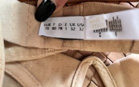 La Perla Tan Cream Light Wireless Bra Made in Italy Size 2 or USA 34