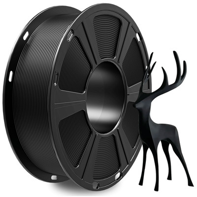 Geeetech 3D Drucker Filament PLA Schwarz 1,75mm 1kg Regelmäßig PLA Filament DE