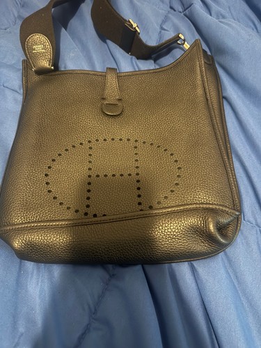 Hermès Evelyne Crossbody Bag – Black Leather