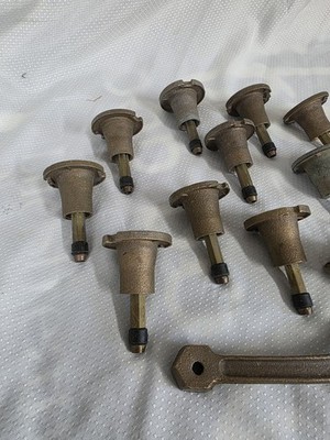 Vintage Champion Sprinkler Heads Set Of 12 With Install Tool Used 