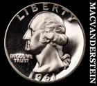 1961 Washington Quarter- Silver- Choice Gem Proof Luster- No Reserve #K4004