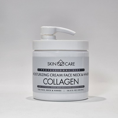 SkinCare Professional Size Collagen 3-in-1 Cream - 16.9 Oz.- For Face,Neck,Hands