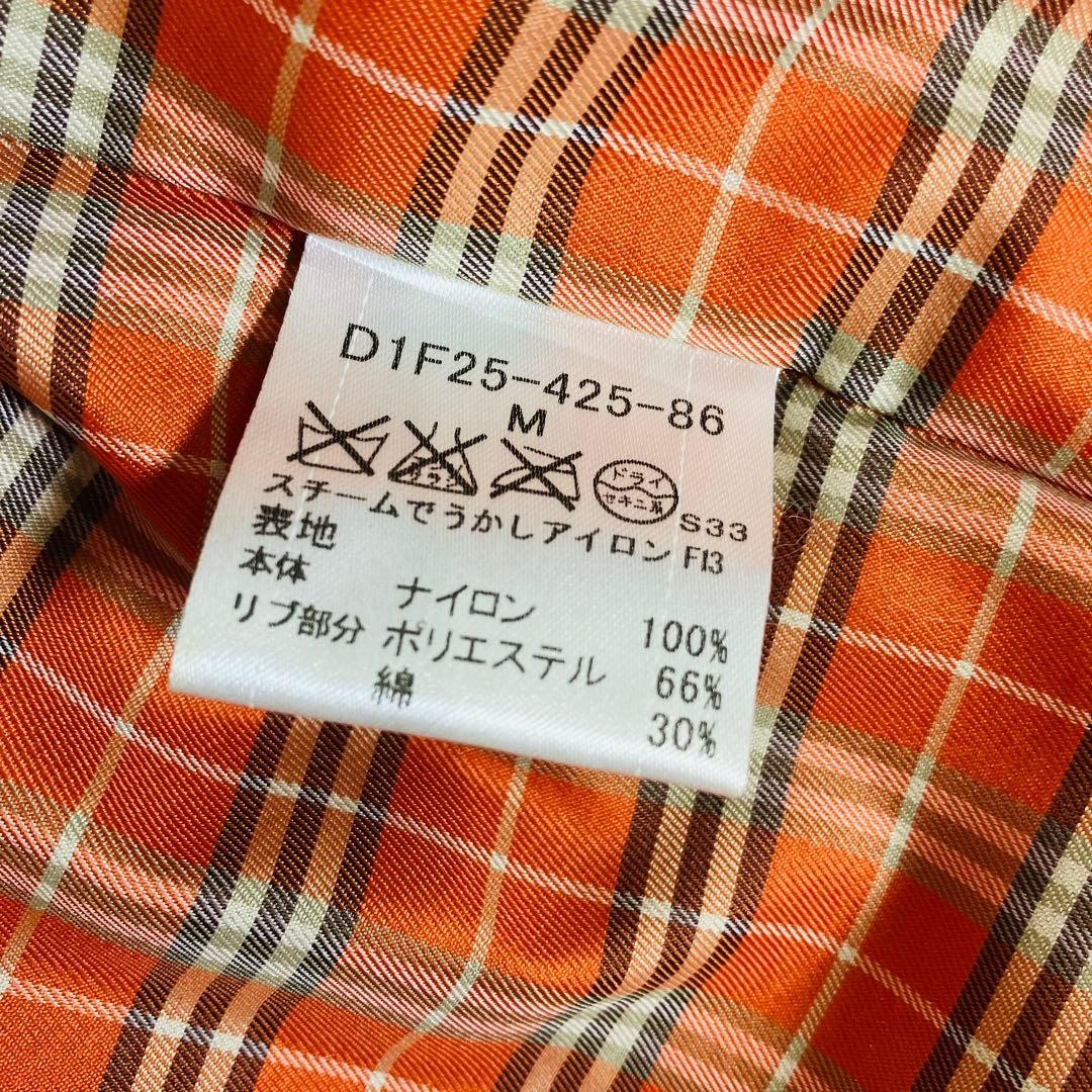 Burberry Black Label Down Jacket Nova Check Fur-Trim Orange Used thumbnail 11