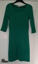 Boden Ottoman Dress 8r, turquoise/green colour, 3/4 sleeves, suit slim 8 or 6.