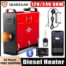 12V/24V 8KW Air Diesel Heater Night APP Remote LCD Bluetooth For Car Trucks Boat