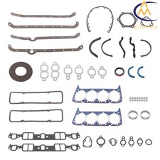 Full Engine Gasket Set Early 2 Piece Rear Seal For Chevrolet Sbc 283 327 350 5.7