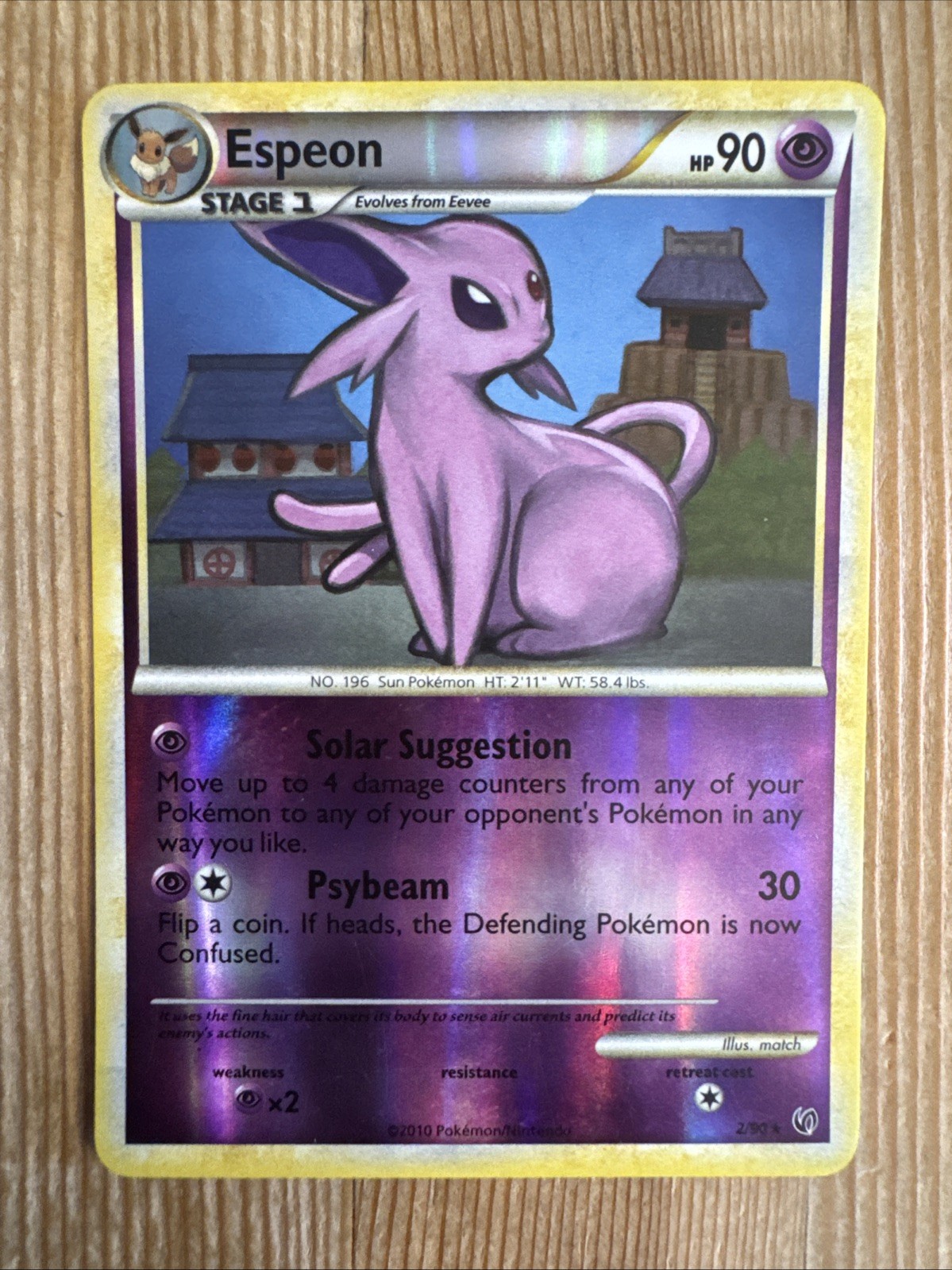 Espeon - 2/90 - Pokemon Undaunted Reverse Holo Card LP