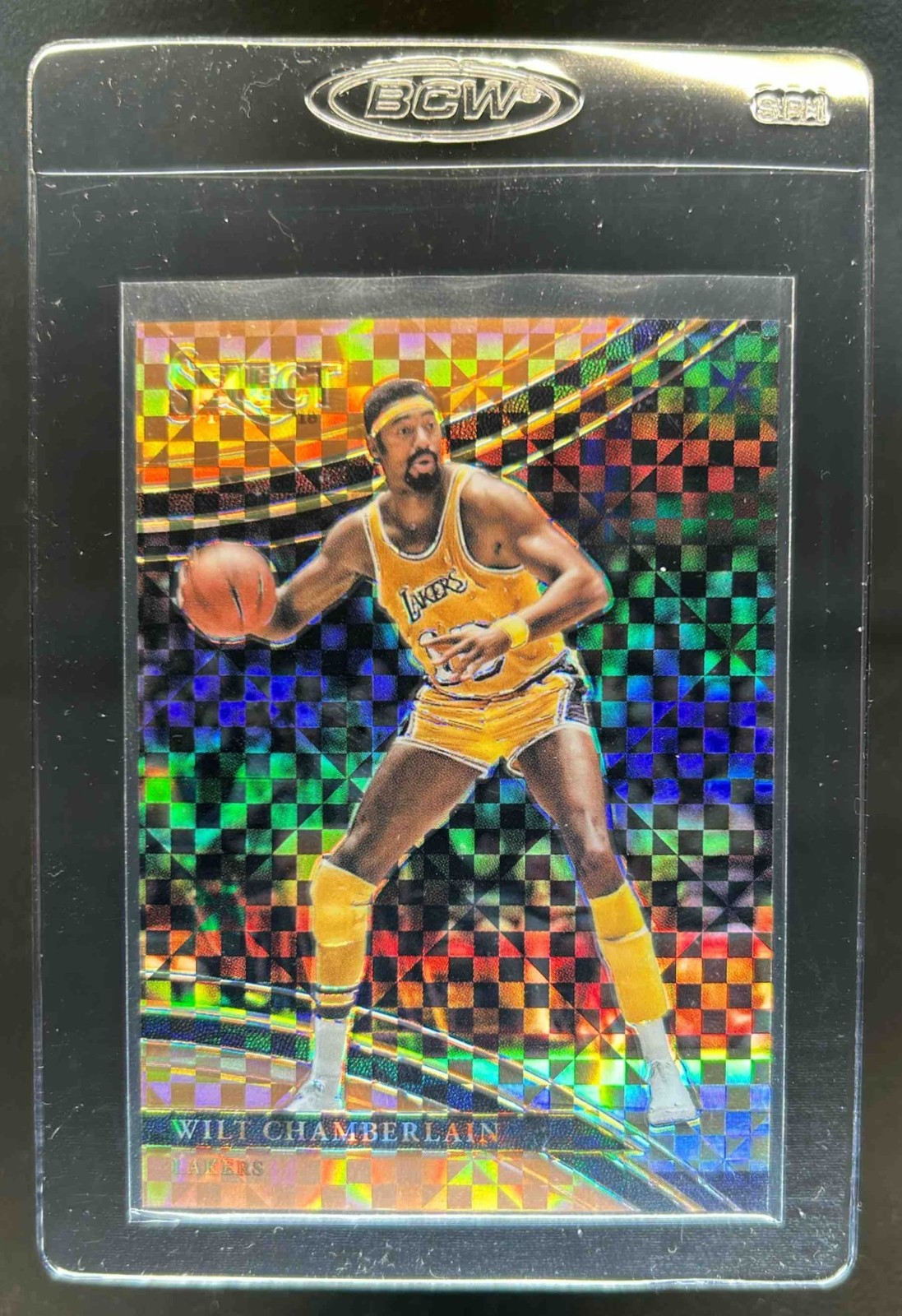 2017-18 Select Wilt Chamberlain Copper Prizms Courtside #/49 Lakers