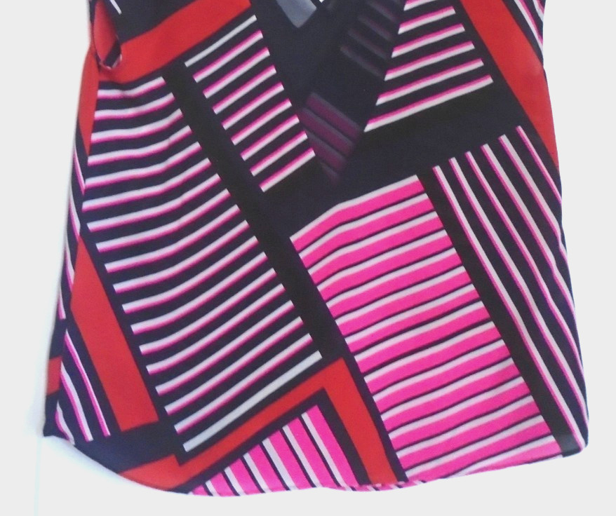 EXPRESS 100% Polyester Multicolor Stripe Design S… - image 5