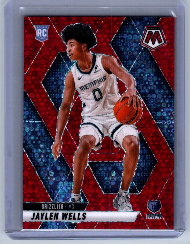 2024-25 Mosaic - Jaylen Wells RC #240 Red Disco /99