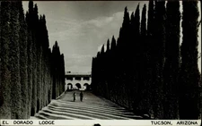 RPPC Tucson AZ El Dorado Lodge hotel motel Kodak real photo postcard
