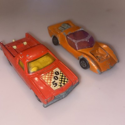 Vintage 1977 (2) Matchbox Holden Pick-Up & 1971 Gruesome 2-some England Original