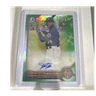 Topps 2022 Bowman Chrome Simon Juan Green Refractor Rookie Auto /99 Mets