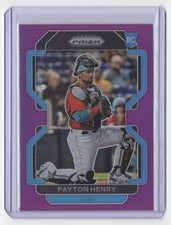 2022 Panini Prizm Purple Payton Henry Miami Marlins #267