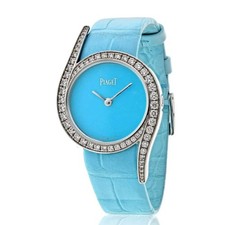 Piaget 18K White Gold Limelight Gala Turquoise 32mm Dial Women Watch