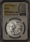 2021-D Morgan Silver Dollar NGC MS70 $1