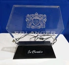 Vintage 1980's Erlanger Beer Lighted Acrylic Bar Top Sign Tested Works 110v