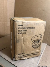 Yes4All Adjustable Kettlebell Set 10-40 LB Weight Set, Solid Cast Iron JX7N