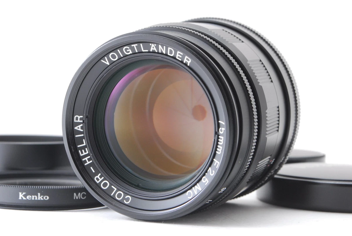 Voigtländer Camera Lenses 75mm Focal f/2.5 Maximum Aperture for