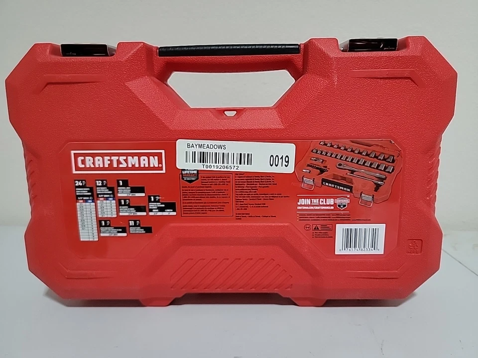 Craftsman CMMT82334 3/8" Mechanics Tool Set Gunmetal Chrome (51-Pc.) SAE METRIC - Image 4 of 4