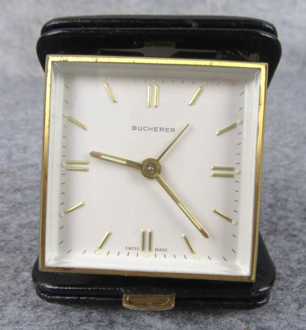 Bucherer Clock In Collectible Alarm Clocks (1930-1969) for sale | eBay