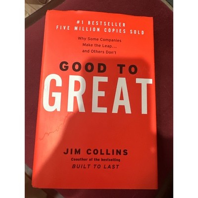 Business Success Hardcover Book Good To Great by Jim Collins
