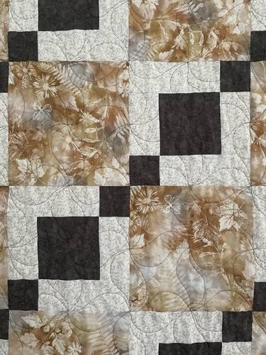 Copper to Pewter Fall Foliage Queen Quilt Set 90" x 92" - Picture 2 of 16