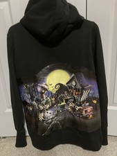 The Nightmare Before Christmas Black Hoodie Sz. M RARE 