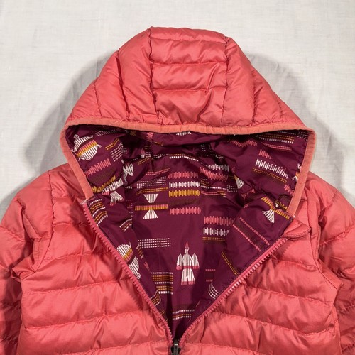 Patagonia Puffer Goose Down Reversible Jacket Hooded Girls See Photos* - Picture 6 of 20