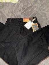 Lands End Vintage Mom Jeans Black NOS 10T X32