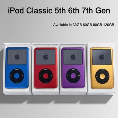 🔥NEW🔥Apple iPod Classic 5th 6th 7th 128GB 256GB 512GB 1TB New Battery MODDED - Image 1 of 4