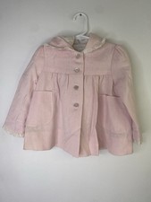 Vintage Nordstrom by Betti Terrell Pink Girls Long Sleeve Coat with Hood