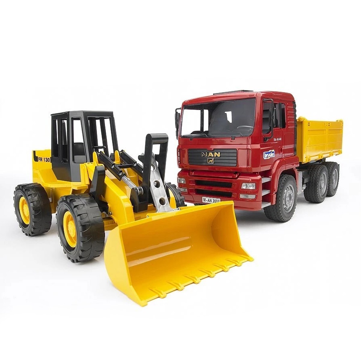 Bruder Construction Dump Truck & Loader Toy Set