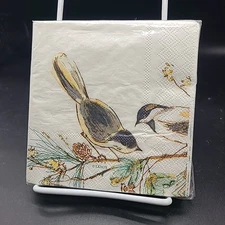 Lenox Winter Song Beverage Napkins Beverage 20 Ct 3 Ply Paper Christmas Birds