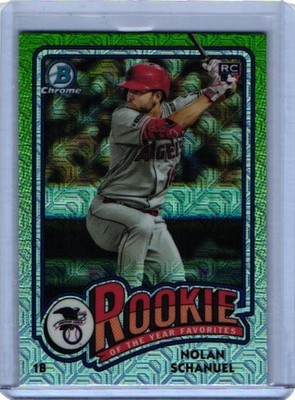 2024 Bowman #ROY-9 Nolan Schanuel Rookie of the Year Favorites Mojo Refractors