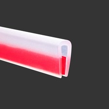 Clear Rubber Edge Trim, Self-Adhesive Transparent Edge Protector for Sheet Me...