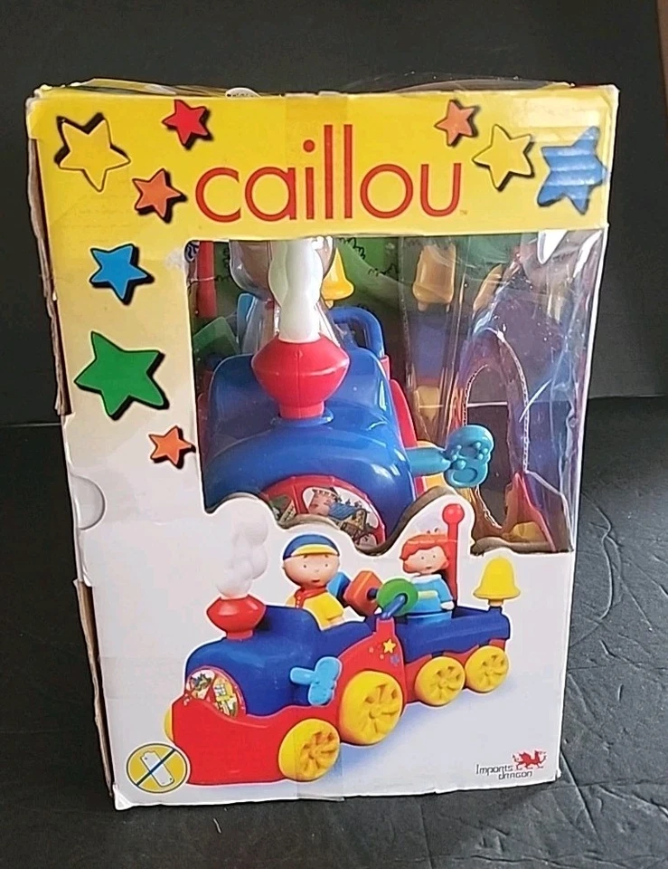 Caillou Learning Train Toy Set 2 Figures PBS Kids NEW Please Read Description  - Image 2 of 4