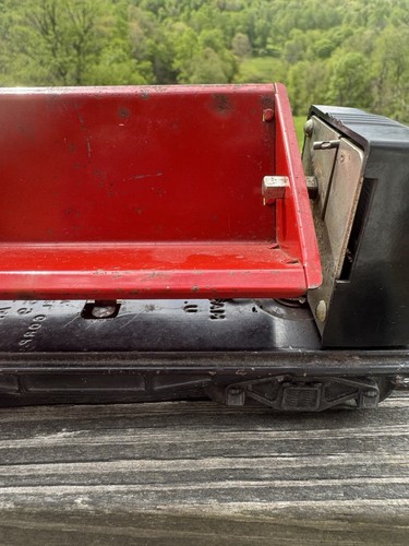 1939-42 VINTAGE PREWAR LIONEL #3659 O GAUGE OPERATING COAL DUMP CAR Untested - Picture 4 of 24