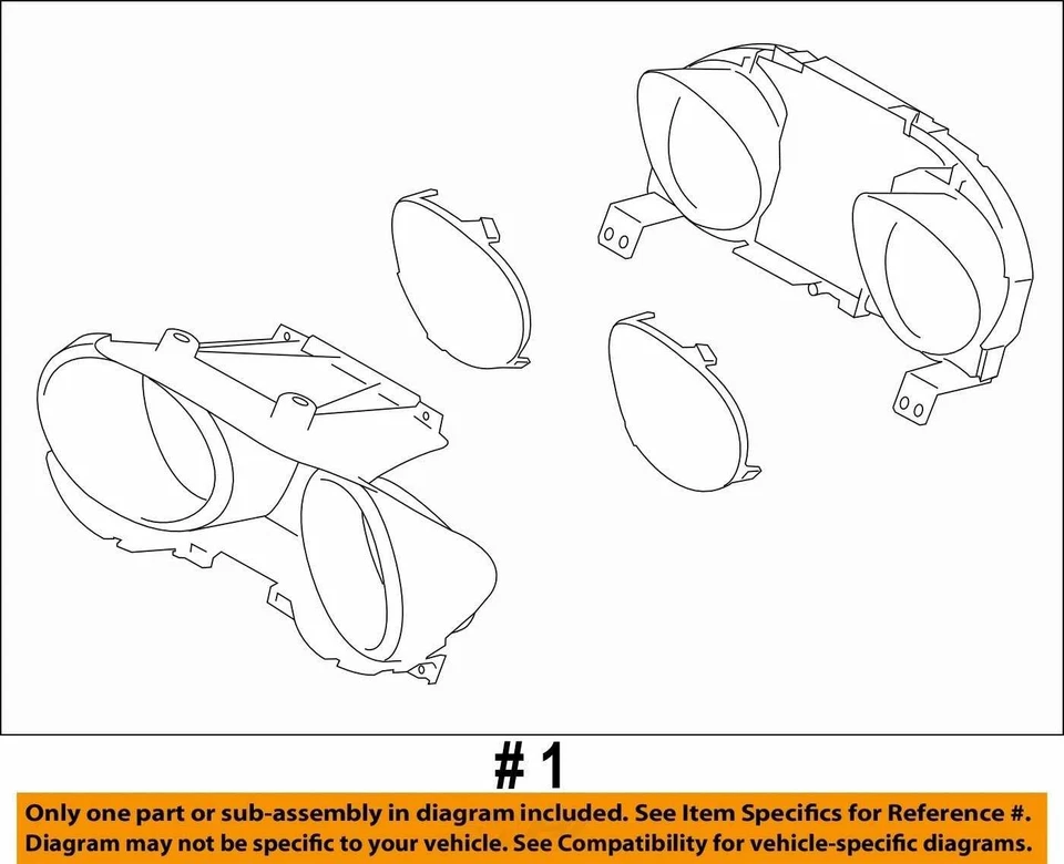Speedometer Cluster CVT US Market With Pre-crash System Fits 18 LEGACY 651512 - Image 4 of 4