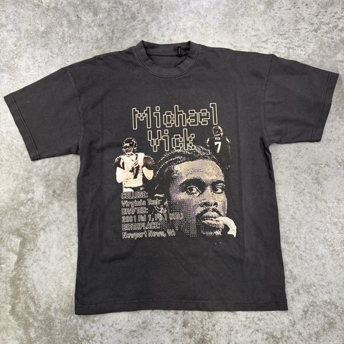 Vintage Michael Vick shirt mens medium oversized graphic streetwear heavyweight