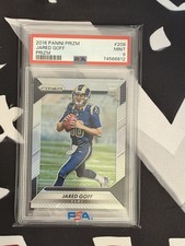 2016 Panini Prizm Jared Goff Silver RC Rookie Card #208 Lions PSA 9. rookie card picture