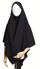 khimar hijab/ Muslim Women Convenient Wear. Black