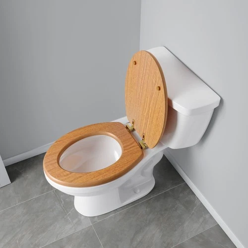 Jones Stephens C3B2E117BR DECORATIVE WOOD TOILET SEAT IN LIGHT - Wood - Picture 3 of 6