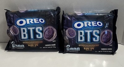 Bundle of 2 OREO BTS Limited Edition Brown Sugar Pancake Crème Cookies Exp 11/26