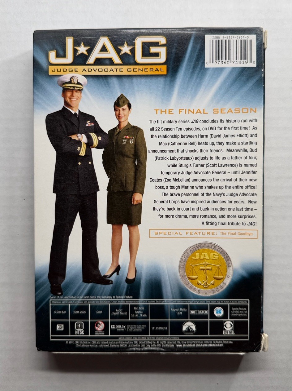 JAG Season 10 The Final Season DVD - Good